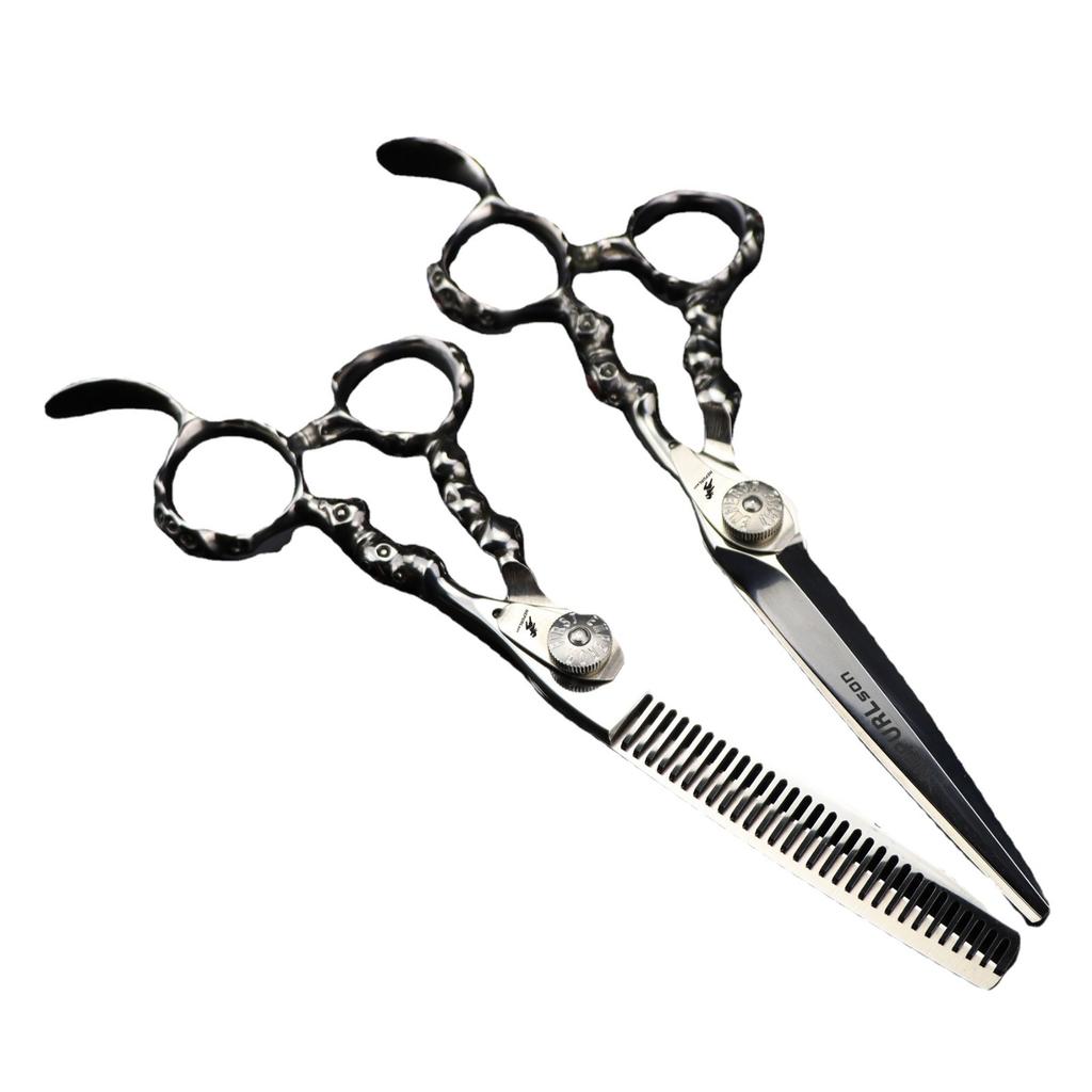 Lhg-18 Silver 6.0 Inch 440C Special-Shaped, Hair Scissors, Hair Scissors, Flat Scissors, Bangs Scissors