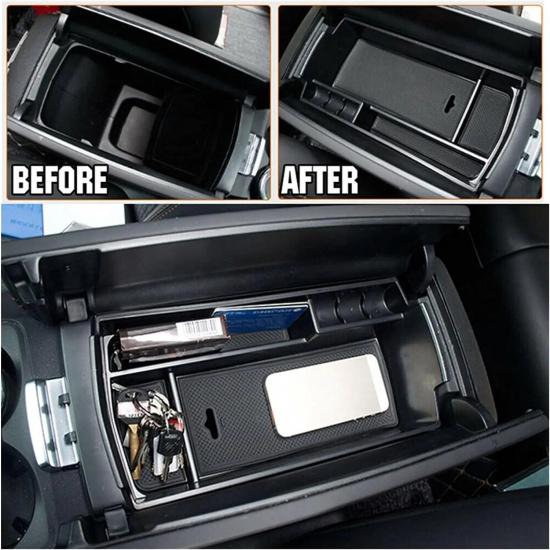 For Peugeot 3008 3008GT 2017 2018 2019-2022 2023 Armrest Storage Box Center Console Organizer Tray Bin Container Car Accessories