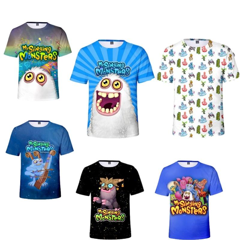 My Singing Monsters Summer T-shirt With Digital Print For Teenagers