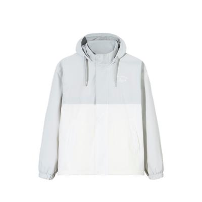 Casual Minimalist Color Block Hooded Loose Jacket Men Jackets Beige-Pink Warm-Jade-White 152518602-1