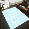 Cloud Pattern Sky Blue Rug Non-slip Rug Suitable for Living Room and Bedroom Sofas