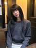 XOX (Women) Essential Round Crop Knit [Charcoal]