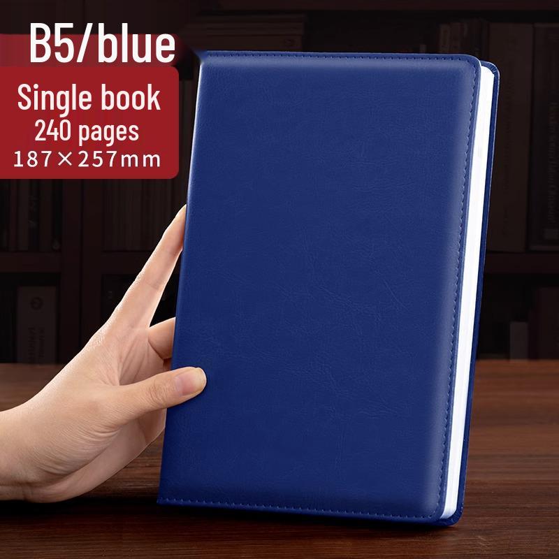 "Superdickes Business-Notizbuch": Lederhülle für Meetings und Büro mit anpassbarem Logo"