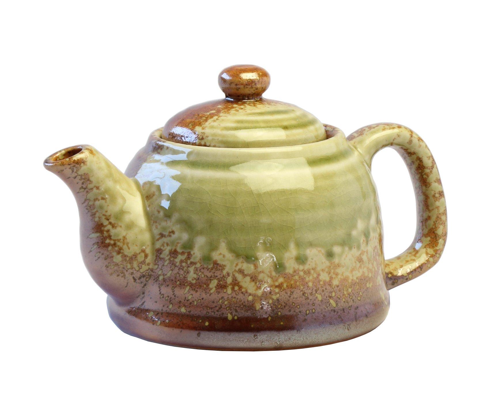 

Tohri Shigaraki Ware Shozaemon Pot (with Tea Strainer) W916-13