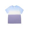 T-shirt unisexe MLB Ice Cream à col rond et manches courtes avec dégradé de lettres Bleu Violet 31TSD4131-50V