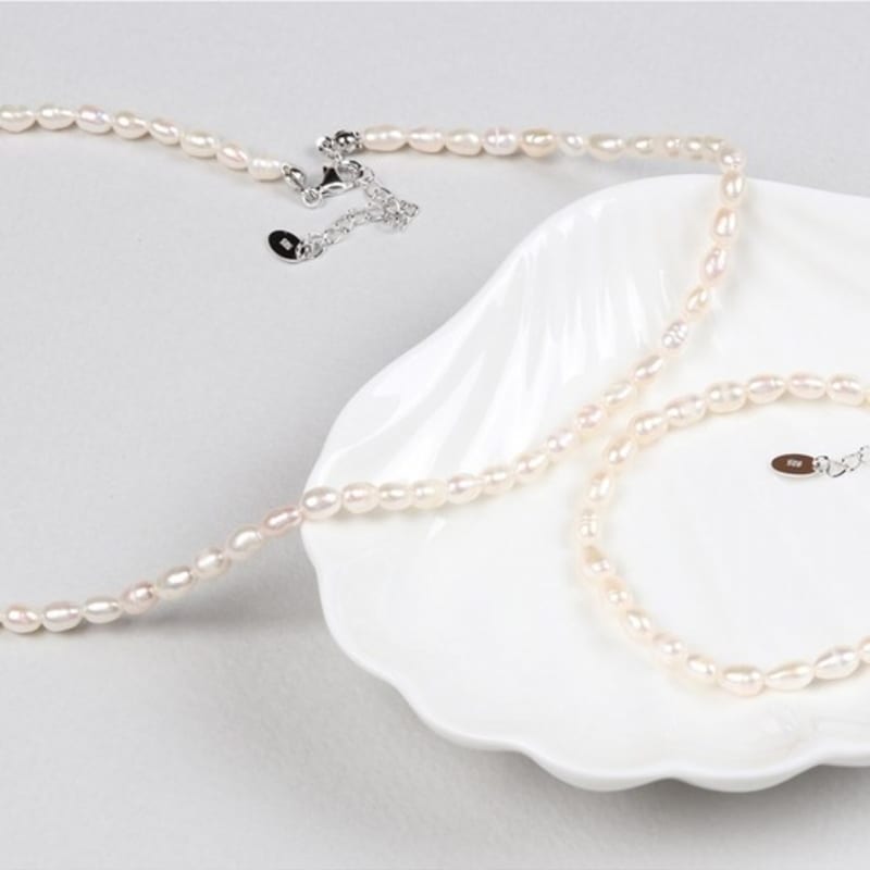 Dana Burton [925 Silver] Mystic Freshwater Pearl Necklace_4mm Pearl