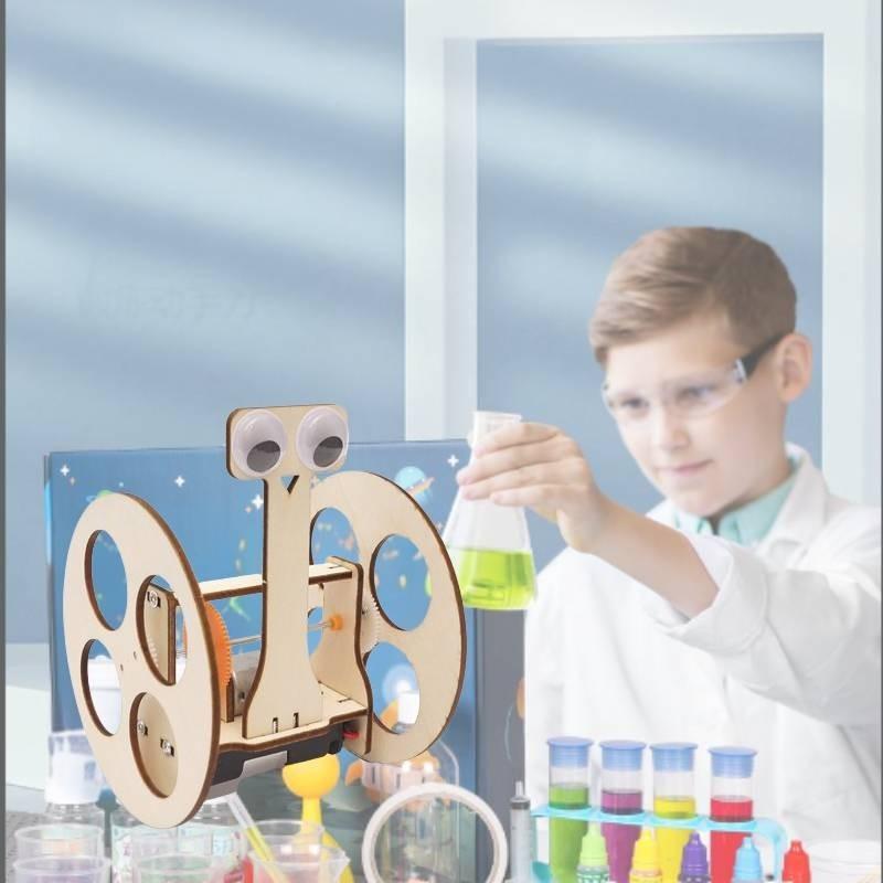 Wooden Diy Balance Car Robot Invention Science Experiment Stem Educational Material