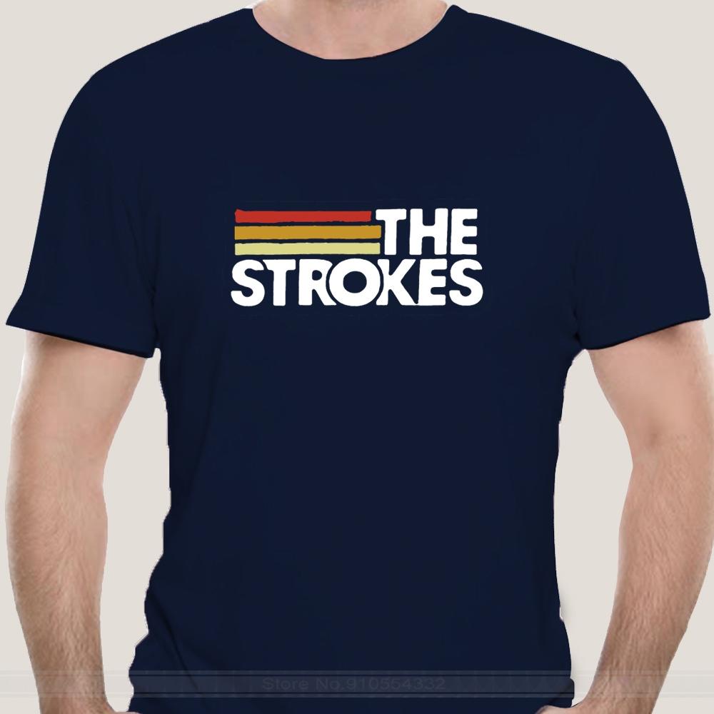 

the strokes merch T shirt the strokes band music music rock slow killer the move on fashion tsdhirt men cotton brand teeshirt S