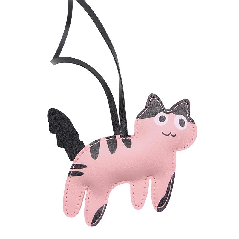 1PC/2PCS Ornament Mobile Phone Pendants Keychains Gifts For Cat Lovers Cartoon Shape Clothing Accessories Multicolor