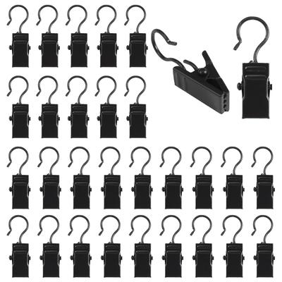 30Τεμάχια Μεταλλικά Κλιπ Κουρτίνας με Γάντζο Κλιπ Πετσέτας Φωτογραφίας Αξεσουάρ Παραθύρου Σπιτιού Ανθεκτικός και Ανθεκτικός Γάντζος Σιδήρου για Κουρτίνες