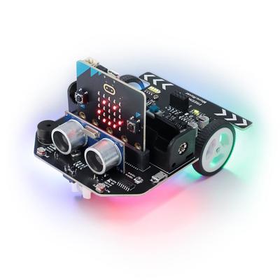 Freenove Kit for BBC Obstacle Light Line Remote Melody Colorful Sample Blocks and Python Code MicroRover Microbit (V2 Included), Avoidance,