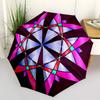 1pc Stained Glass Automatic Open/Close Umbrella - Compact Travel Umbrella, Gift for Birthday, Holiday Yy260106039