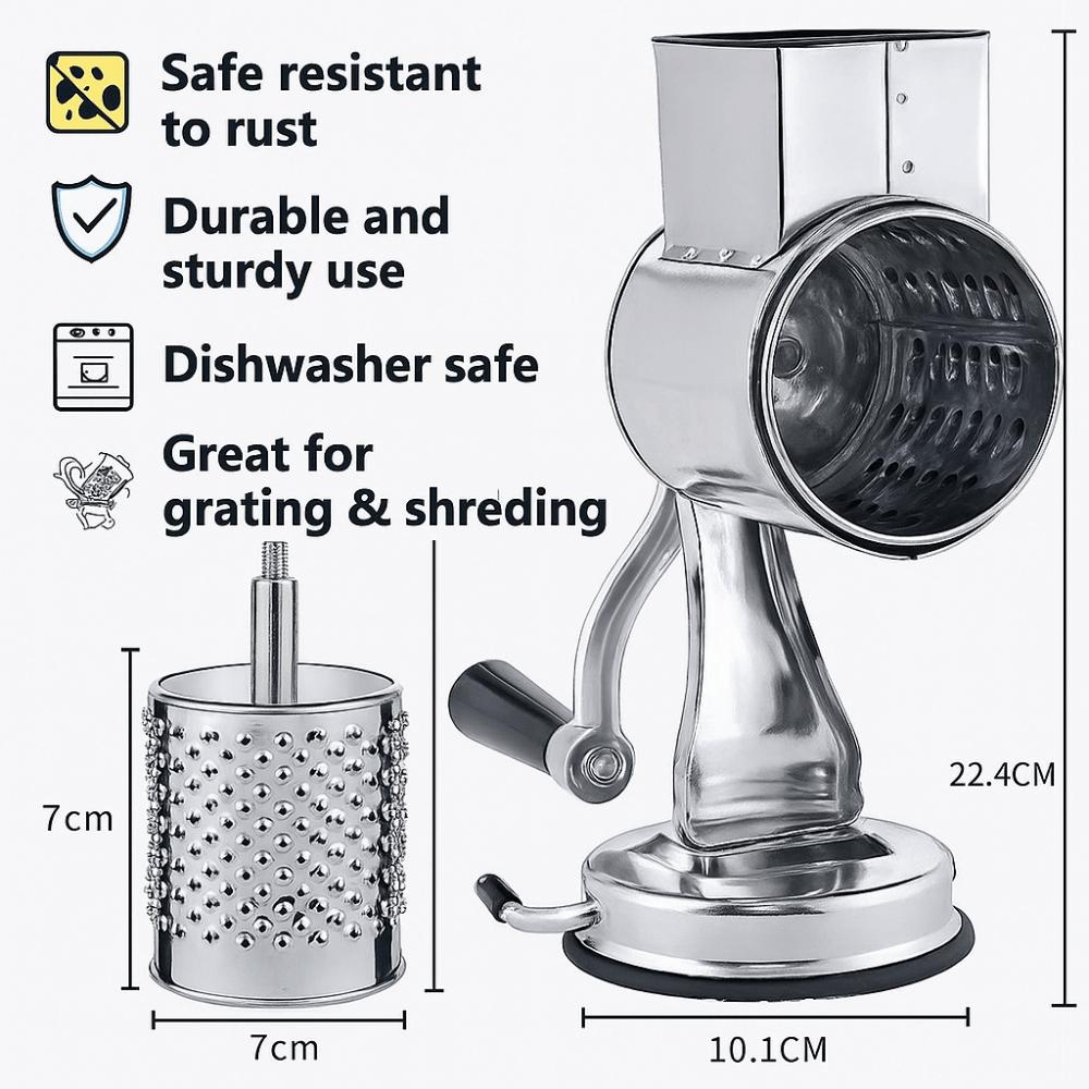 Rotační struhadlo Mletí arašídů s 5 vyměnitelnými čepelemi Kráječ sýra Pro kuchyňské použití