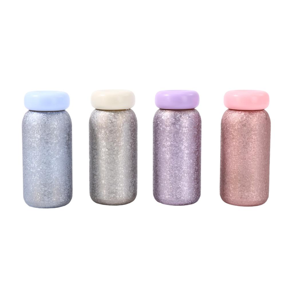 Ice Flower Coated Titanium Water Cup Simple Jelly Bean Cup Student Pocket Cup Mini Small Thermos Cup Titanium Cup