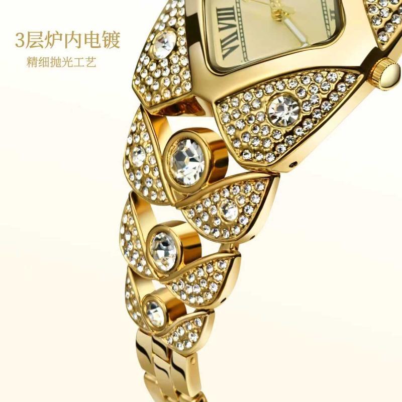 Goldie full diamond retro bracelet strap women's watch with diamond gypsy star waterproof quartz watch