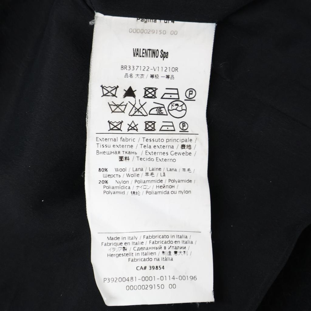 RED VALENTINO V11210R 11AW Black Center Frill Coat coat 40 blackUsed