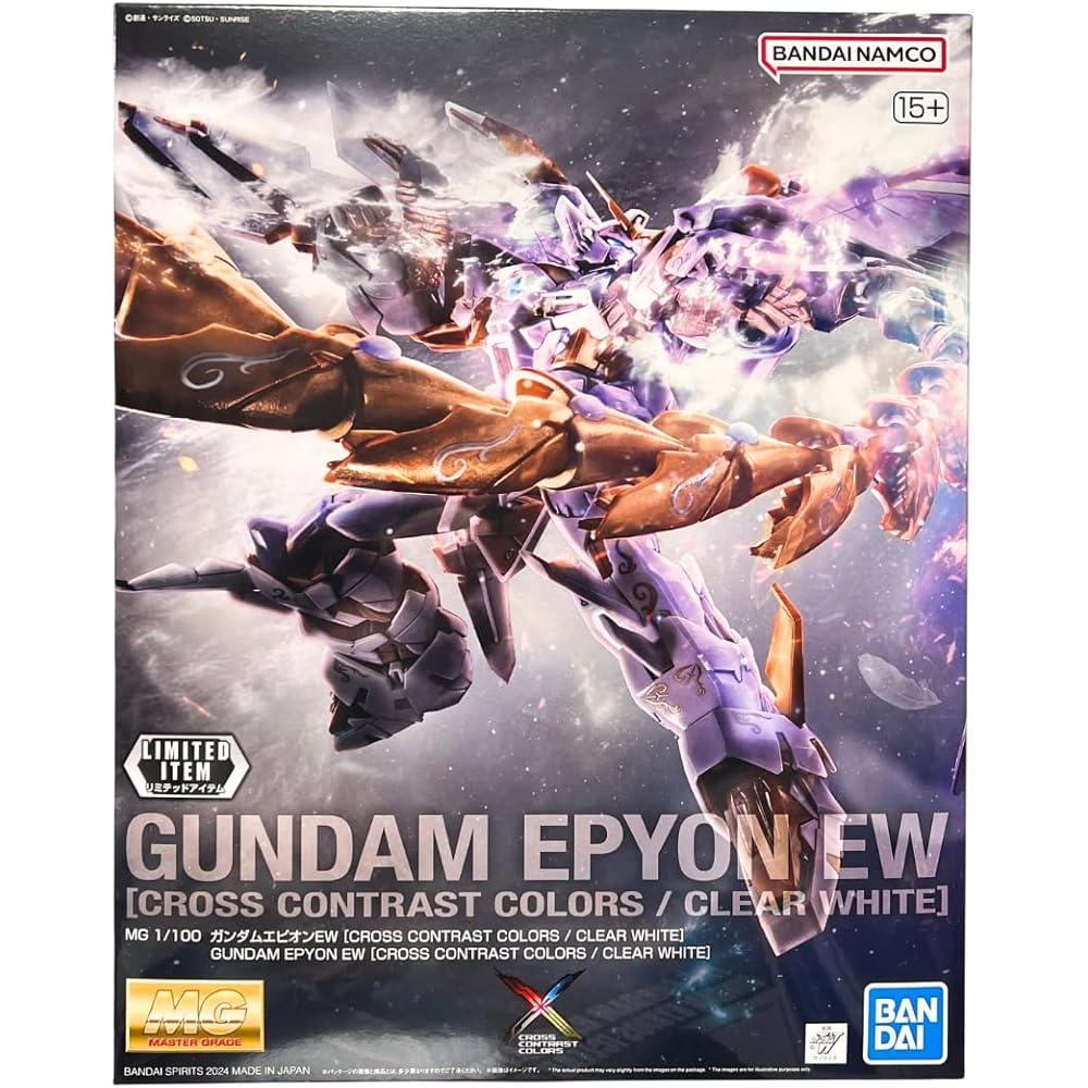 MG Gundam Epion EW Cross Contrast Colors Clear White Pre-painted Plastic Model 1/100 Scale