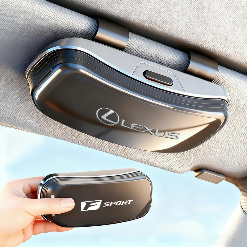Car Emblem Sun Visor Glasses Case Sunglasses Storage Gift Box For Lexus F SPORT ES RX NX LS UX LM LX GX LC RZ IS CT GS RC HS LBX