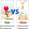 Balloon Bamboo Man Battle Wooden Robot Battle Game for Two Family Gathering Party Game Bamboo PK Puppet Set Children's Gift