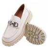 Salvatore Ferragamo Ornament Mocassin White Florian Gancini