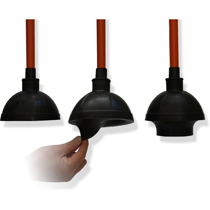 Heavy-Duty Toilet Plunger | Sink, Drain, & Toilet Clog Remover with a High-Grade Suction Cup | Bathroom Plunger for Commercial & Industrial Use |