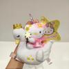 NEW Royal Crown Kitty cat Unicorn Swan Plush doll  Pendant kawaii Dreamy  Girly Unicorn Cartoon Doll  Keychains gift