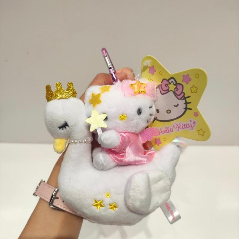 NEW Royal Crown Kitty cat Unicorn Swan Plush doll Pendant kawaii Dreamy Girly Unicorn Cartoon Doll Keychains gift