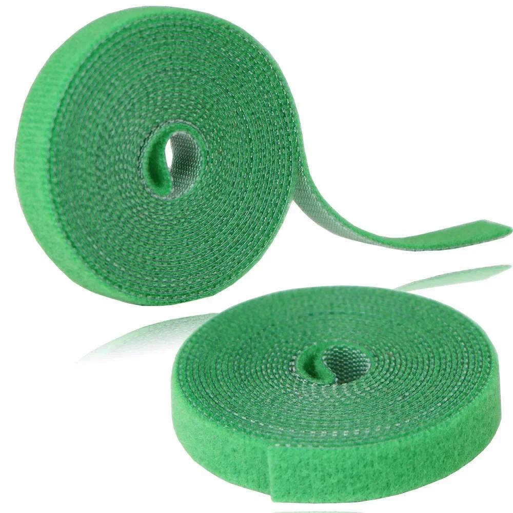 1 Roll 2M Nylon Plant Bandage Hook Tie Reusable  Fastener Tape Adjustable Plant Support Bonsai Tools for Home Garden Accessories