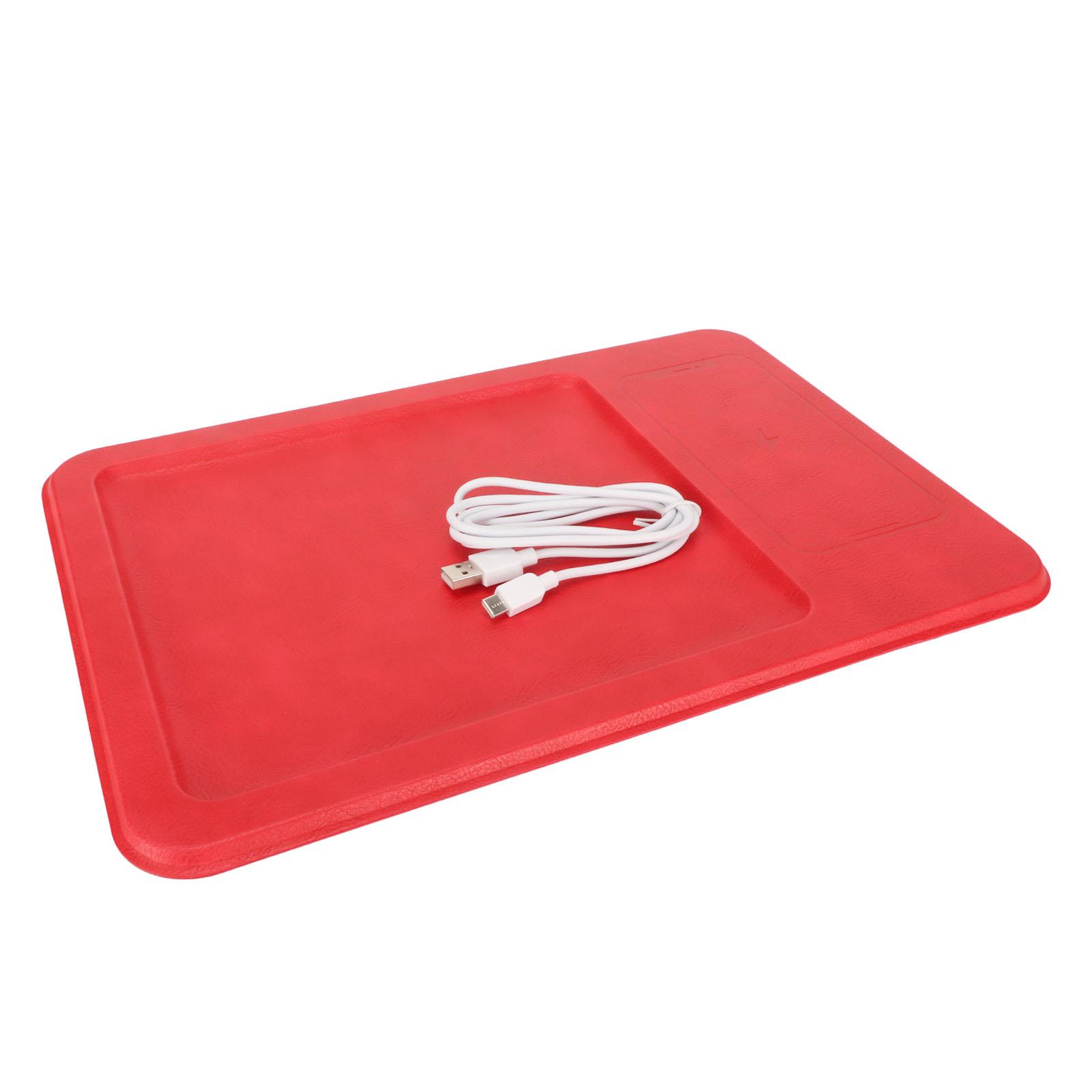 

Зарядный коврик для мыши эргономичный мягкий дышащий зарядный коврик для мыши коврик для мыши для домашнего игрового офиса красный