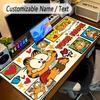 Large Mouse PadGarfield Custom Name Text Personalized Desk Mat Non Slip Gaming Pad