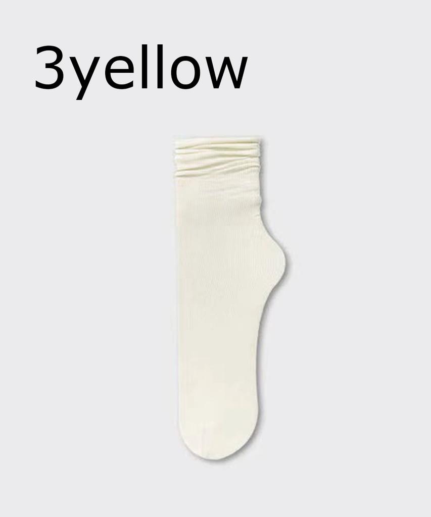 5/10 Pairs Ice Silk Women's Middle Tube Thin Socks Summer Cool Black and White Socks Ice Pile Ladies' Casual Socks