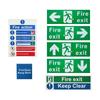 Exit Signs For Business Safety Exit Sign Sticker 7 Piece Fade Resistant Decal Survival Sticker For Industrial Outdoor Door Men