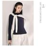 Women's Slim-Fit Tencel Wool Knitted Long Sleeve High Neck Shirt