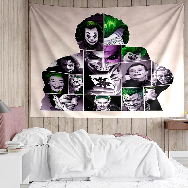 Joker Tapestry for Bedroom Aesthetic Classroom Tapestries Wall Hanging for Living Room Dorm Office,Ideal Creative Gift