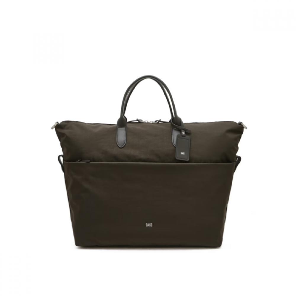 Daks Khaki Logo Decorated Nylon Tote Bag Dbba6f106k5