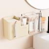Suction Cup Wall-Mounted Tissue Box Transparent Napkin Storage Box Creative Paper Holder  Bathroom