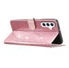 For Samsung Galaxy A34 5G Glittery PU Leather Fully Wrapped Case Folio Flip Wallet Stand Phone Cover