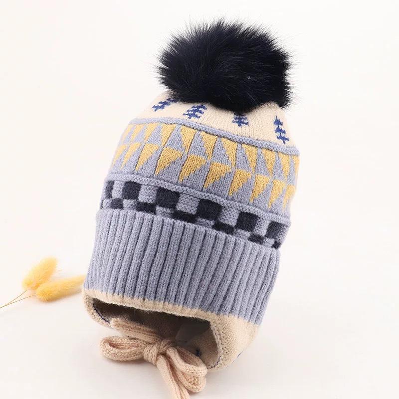 

Newcomer Discount: Baby Ear Protection Wool Hat - Windproof & Warm for Autumn/Winter