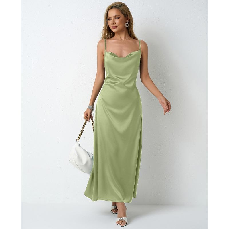 

Женская рубашка из искусственного шелка, повседневная, плиссированная, с длинным рукавом, цветной топ Ding XS желто-зеленый