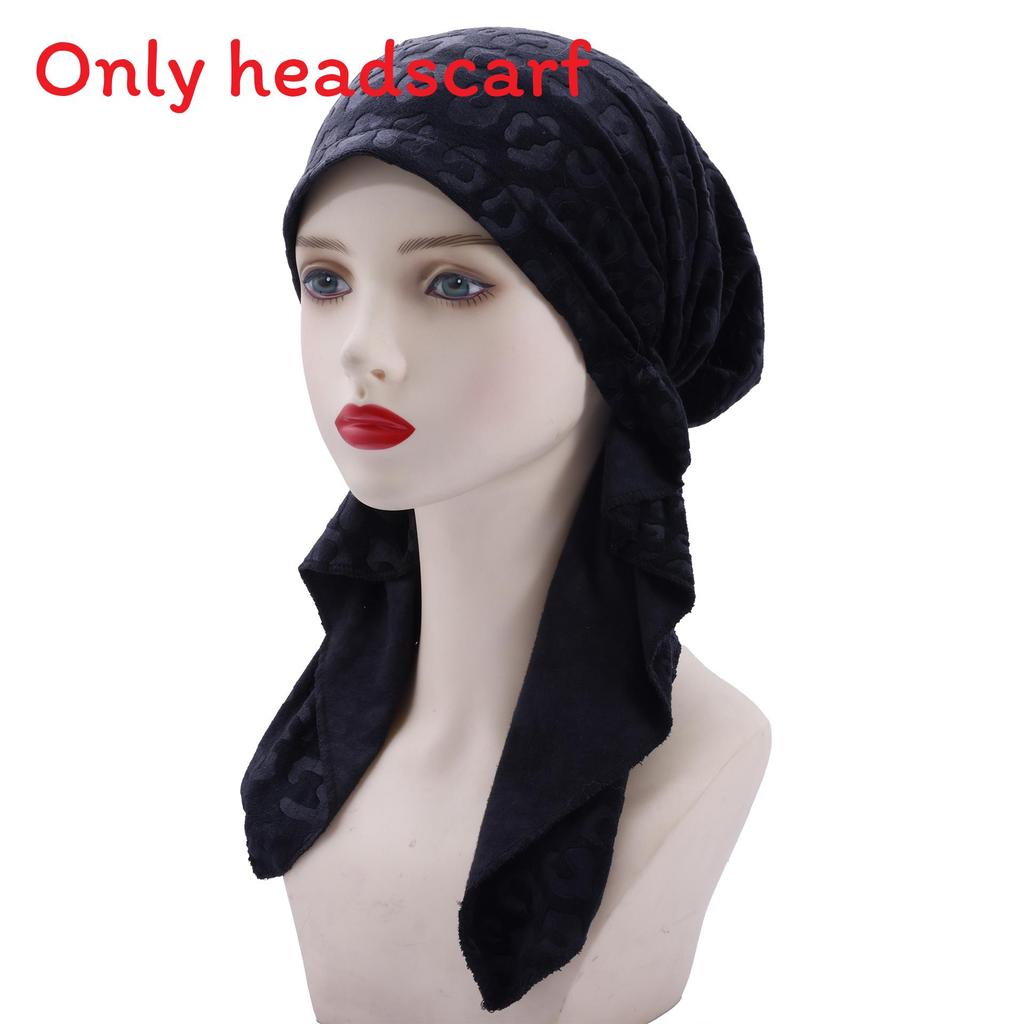 Leopard Pattern Plush Beanie With Sun Protection For All Seasons