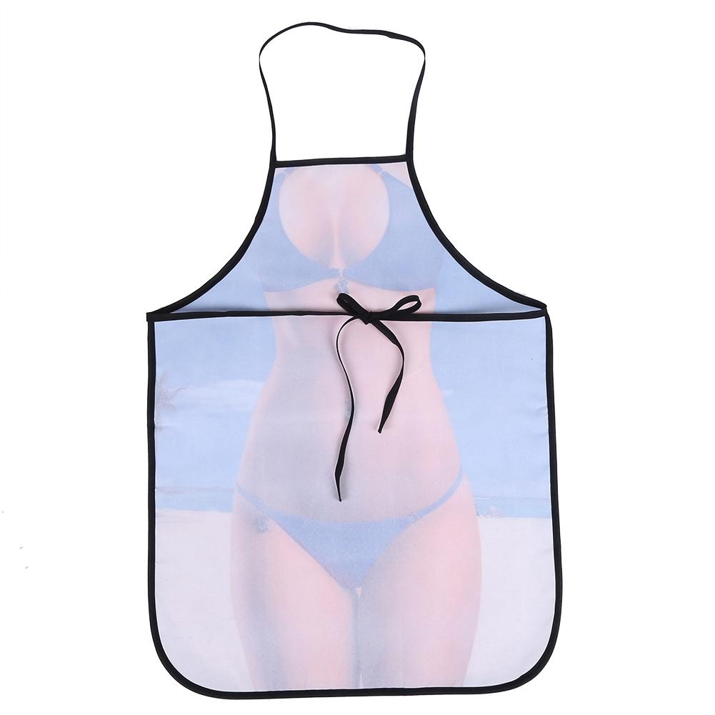 3D Funny Cooking Apron Sexy Man Woman Apron Waterproof Apron