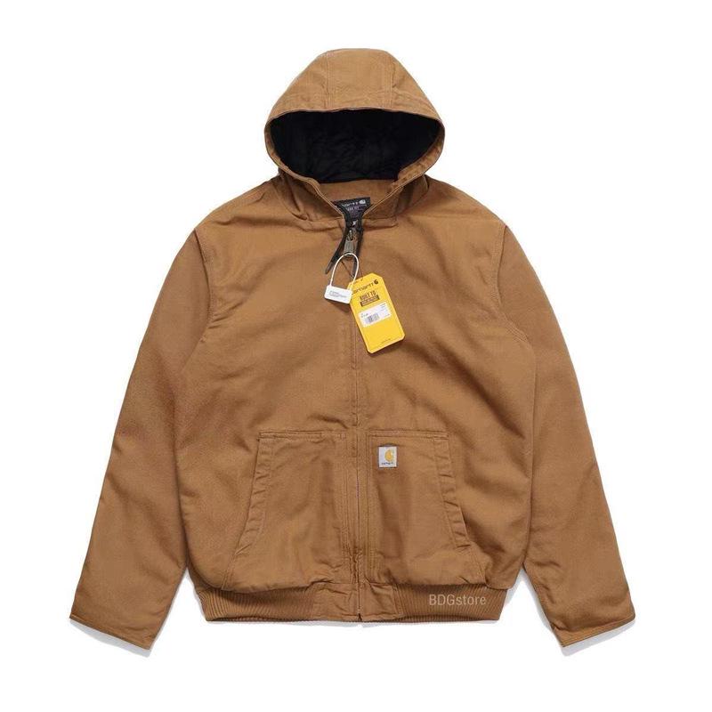 Amerikanische Carter J130 Klassische Canvas Kapuzen-Arbeitsjacke mit Baumwollpolsterung - Schwerer Unisex-Mantel, Trendig