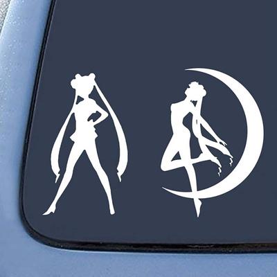 Elegante cartone animato giapponese Anime Sailor Moon Car Truck Finestra Decalcomania Adesivo Decor Adesivi per auto