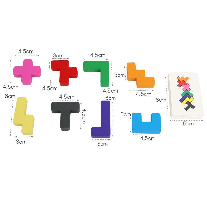 Shadow Matching Wooden Puzzle Toy for Kids Geometric Shape Sorting Montessori Early Education Cognitive Learning Home Use onesize