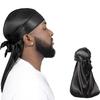 Europäischer & Amerikanischer Stil Seiden Piraten Durag mit Langem Schwanz