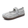 Spring and summer new fashion casual retro embroidered lazy shoes mother shoes breathable non-slip wear-resistant single shoes women