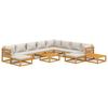 VidaXL Garden Lounge Set with Cushions 12 Pcs, Sofas with Backrest, Furniture Set with Coffee Table Patio Terrace, 3155295