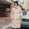 Winter Down Coat Neck Protection Stand Collar Padded Hooded with Pockets Zipper Closure Parka Windproof Heat Retention Daily Cold Weather