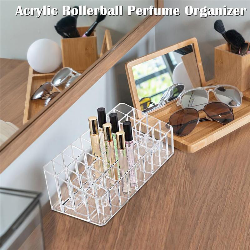M-Modern-Cosmetic Display Box Lipstick Storage Box Multi-Space Transparent Lipstick Storage Box
