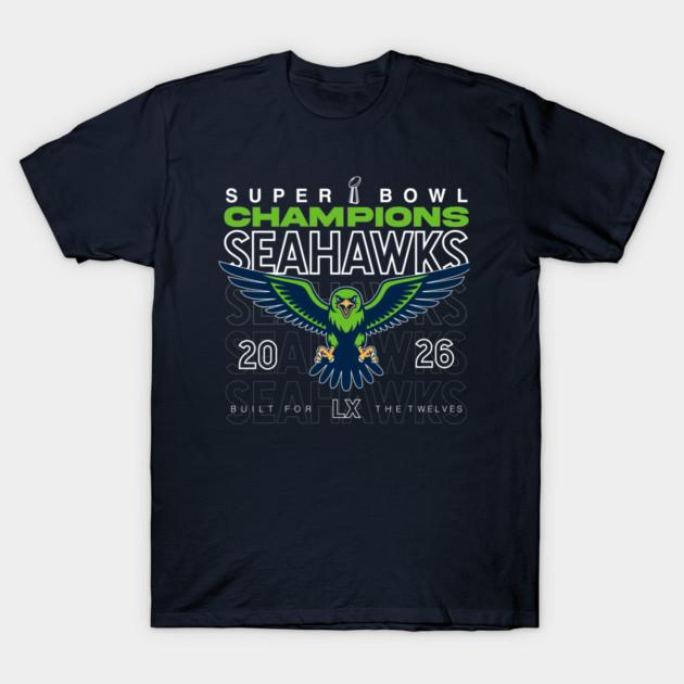 

Seahawks Super Bowl Champions 2026 Seahawks Champions TShirt Summer Mens Womens Luxury Cotton Oversized Tshirt Y2K 4XL